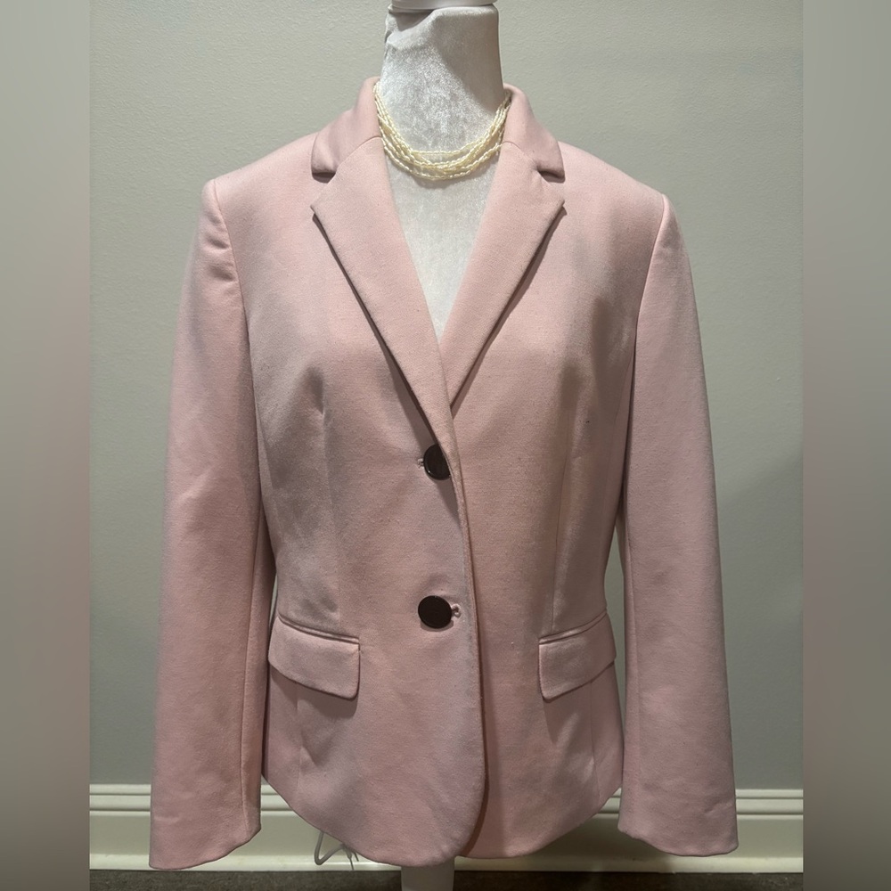 Kasper Pink Dress Blazer 2 button women’s size 8